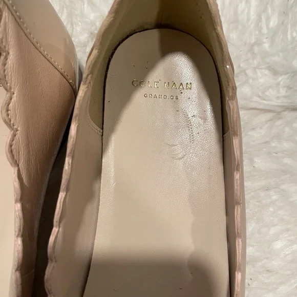 Cole Haan Grand.OS scallop edge leather flats - Picture 2 of 7
